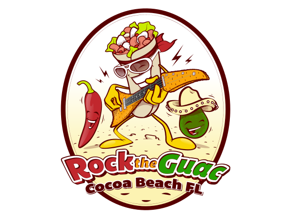 Rock the Guac — mascot logo